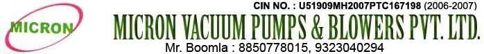 Micron Vacuum Pumps & Blowers Pvt Ltd